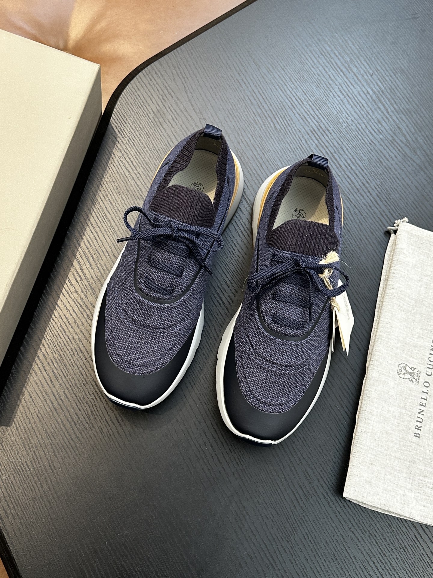 brunello cucinelli BC 브루넬로 쿠치넬리 코튼 니트 스니커즈 (Top Quality) 신발