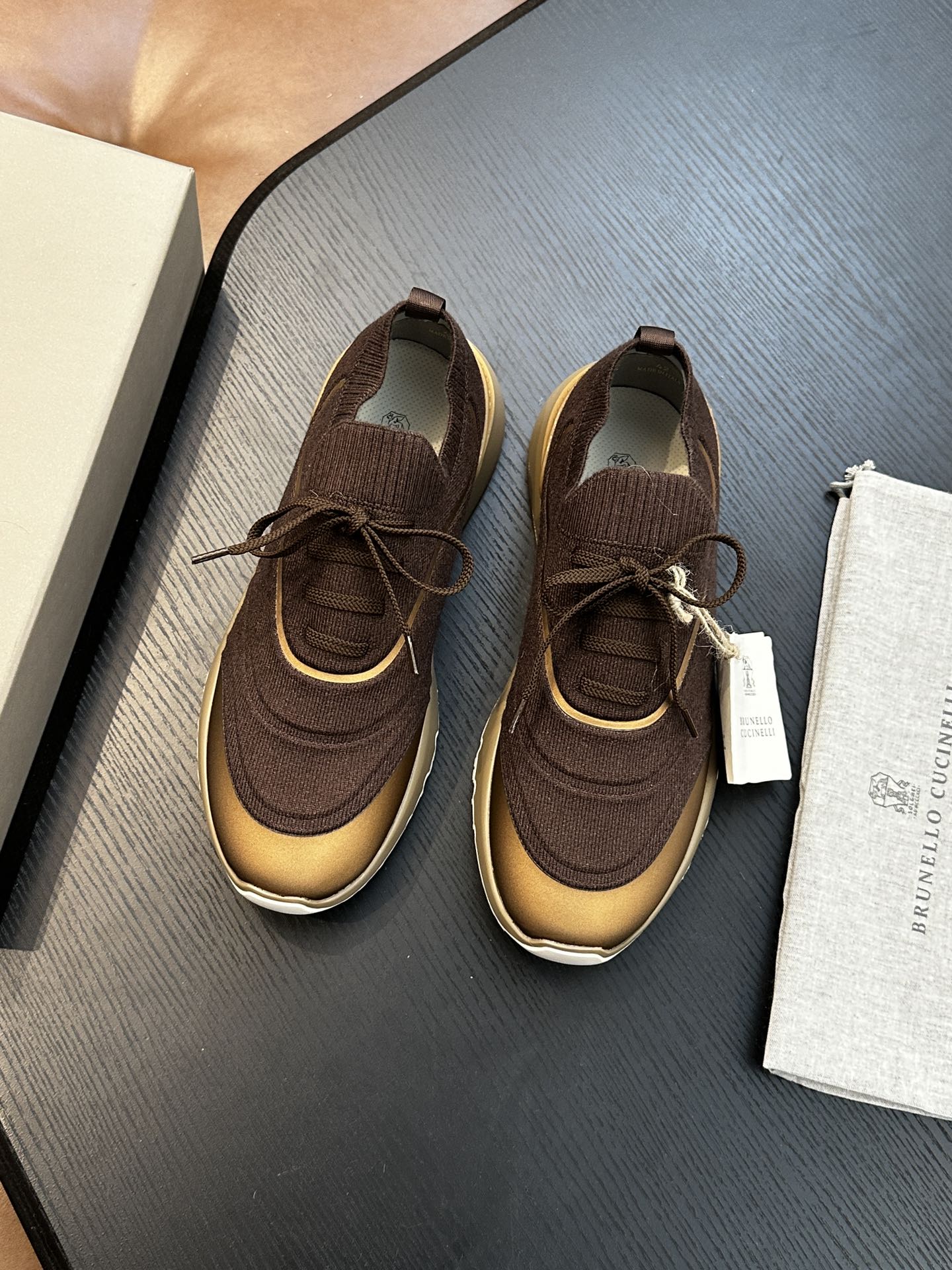 brunello cucinelli BC 브루넬로 쿠치넬리 코튼 니트 스니커즈 (Top Quality) 신발