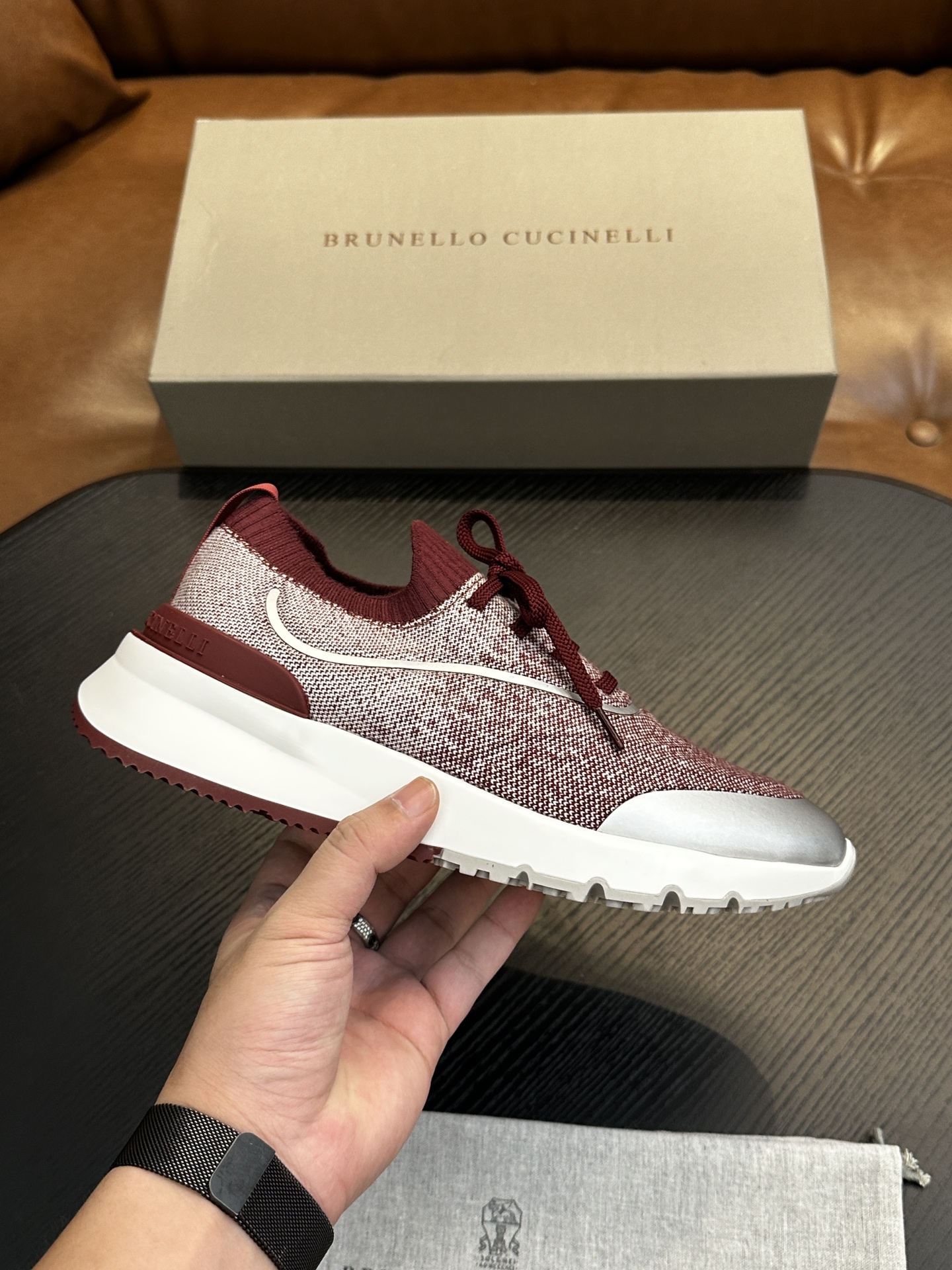 brunello cucinelli BC 브루넬로 쿠치넬리 코튼 니트 스니커즈 (Top Quality) 신발