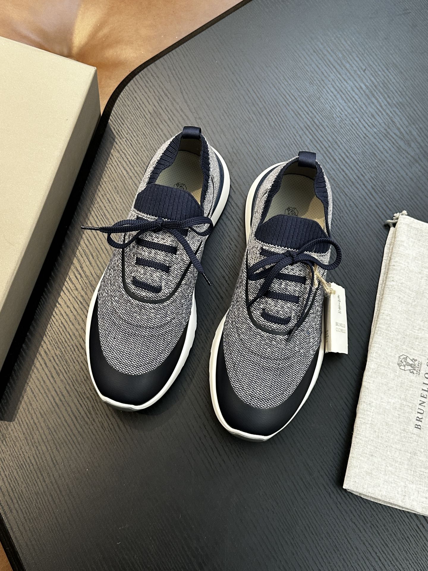 brunello cucinelli BC 브루넬로 쿠치넬리 코튼 니트 스니커즈 (Top Quality) 신발