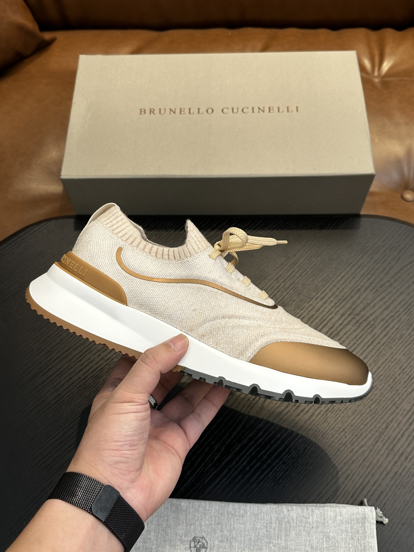 brunello cucinelli BC 브루넬로 쿠치넬리 코튼 니트 스니커즈 (Top Quality) 신발