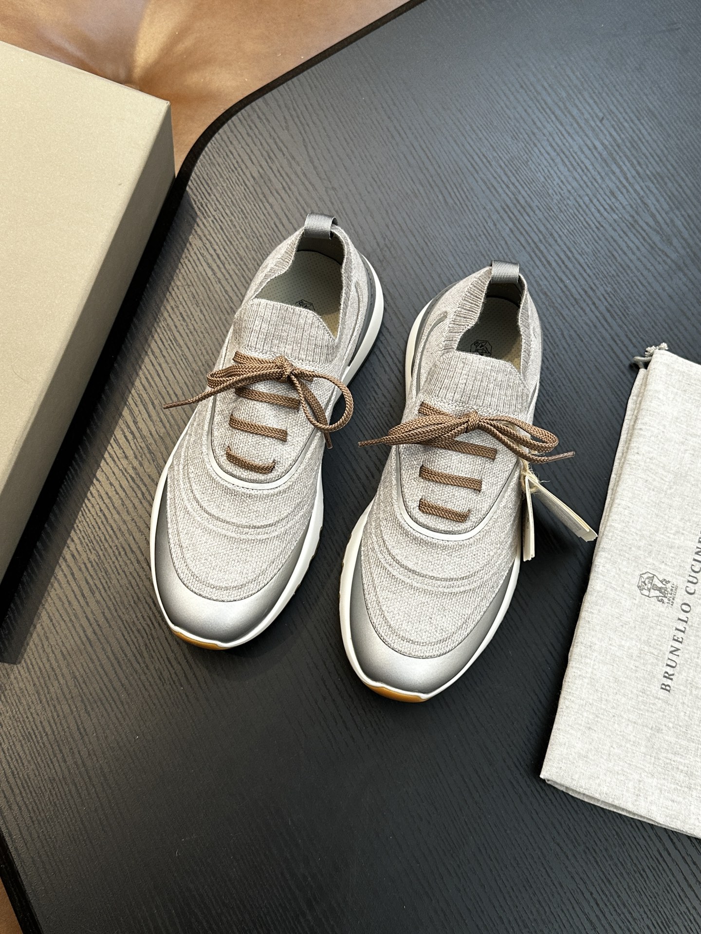 brunello cucinelli BC 브루넬로 쿠치넬리 코튼 니트 스니커즈 (Top Quality) 신발