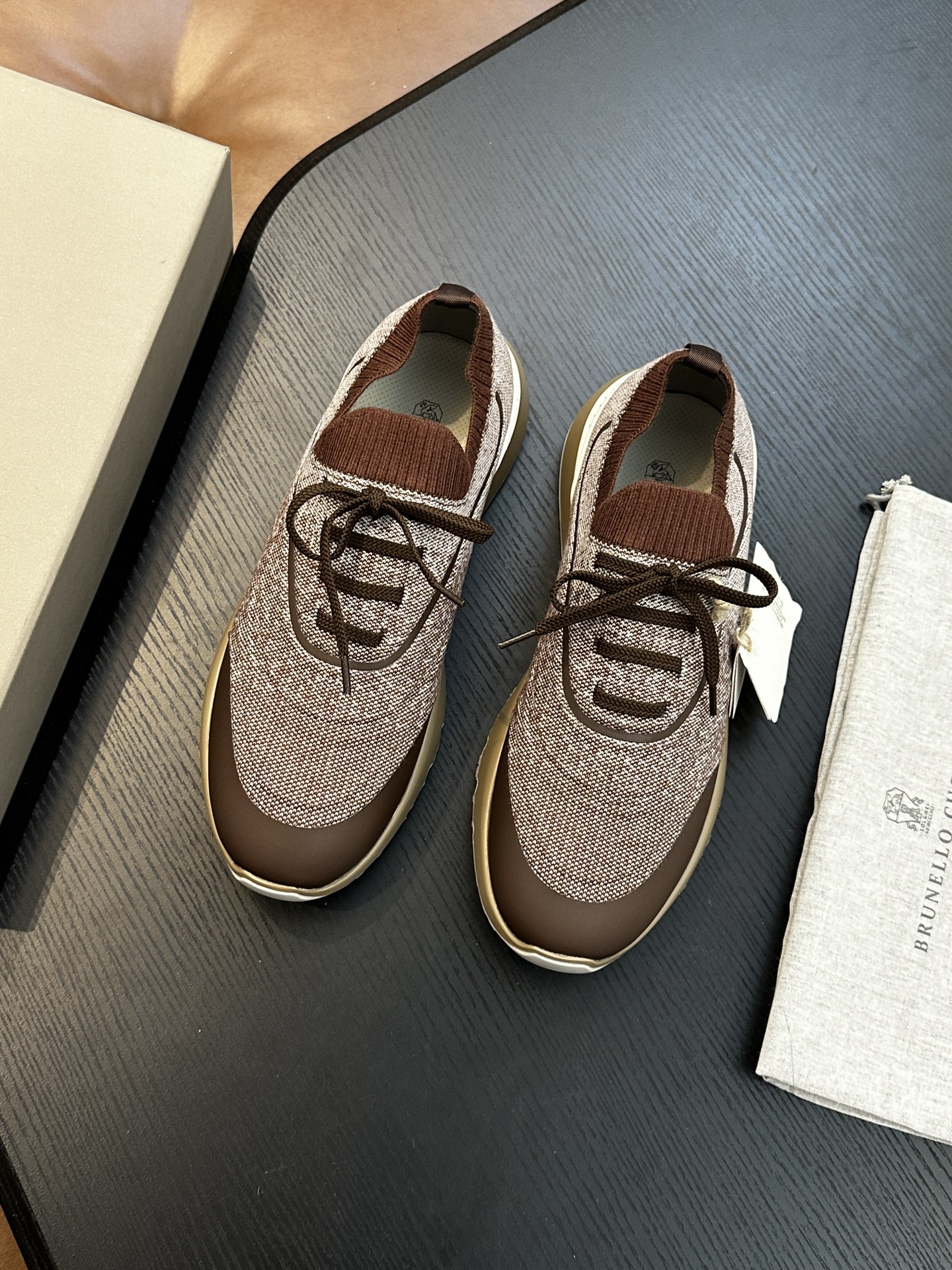 brunello cucinelli BC 브루넬로 쿠치넬리 코튼 니트 스니커즈 (Top Quality) 신발