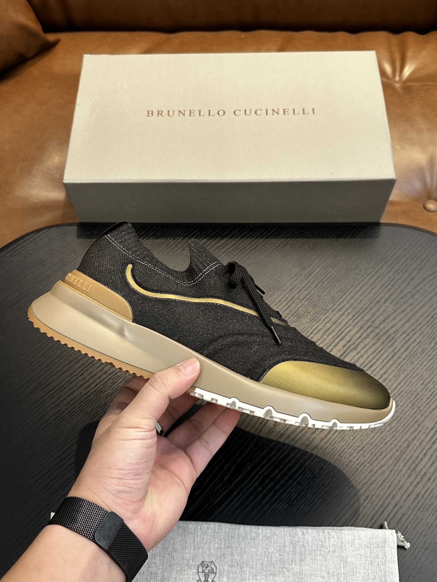 brunello cucinelli BC 브루넬로 쿠치넬리 코튼 니트 스니커즈 (Top Quality) 신발