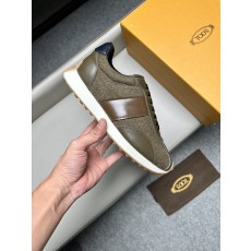 토즈(Tods) 레더 & 트위드 믹스 스니커즈 신발