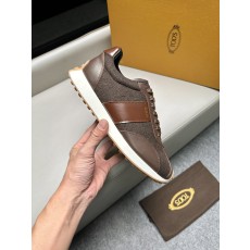 토즈(Tods) 레더 & 트위드 믹스 스니커즈 신발