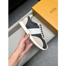 토즈(Tods) 레더 & 트위드 믹스 스니커즈 신발