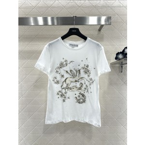 디올(Dior) 신년 한정판 페가수스 그래픽 반팔 티셔츠 의류