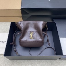 생로랑(YSL) 제이미 4.3 커피 램스킨 미니(복주머니) 숄더백 가방