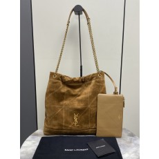 생로랑(YSL) 포숑(POCHON) 카라멜 브라운 스웨이드 숄더백 가방