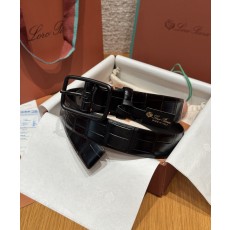 로로 피아나(Loro Piana) LP 벌룬 남성 크로코 엠보 벨트