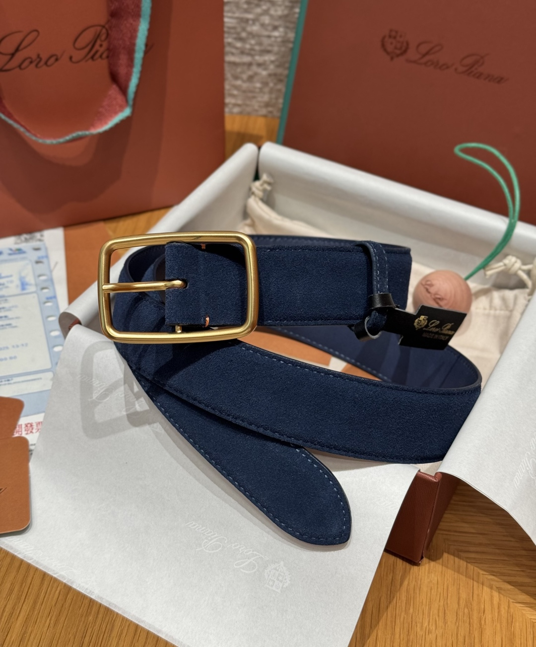 로로 피아나(Loro Piana) LP 벌룬 남성 캐주얼 벨트