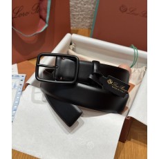 로로 피아나(Loro Piana) LP 벌룬 남성 스무스 가죽 벨트