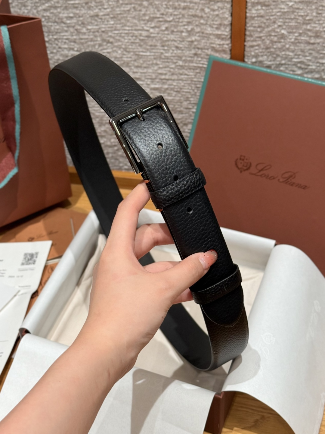 로로 피아나(Loro Piana) LP 알사벨(Alsavel) 남성 벨트