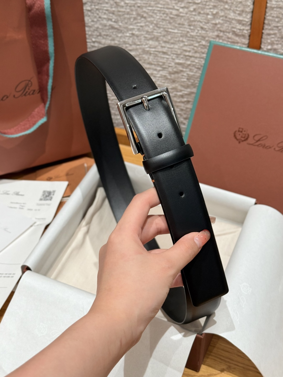 로로 피아나(Loro Piana) LP 알사벨(Alsavel) 남성 벨트