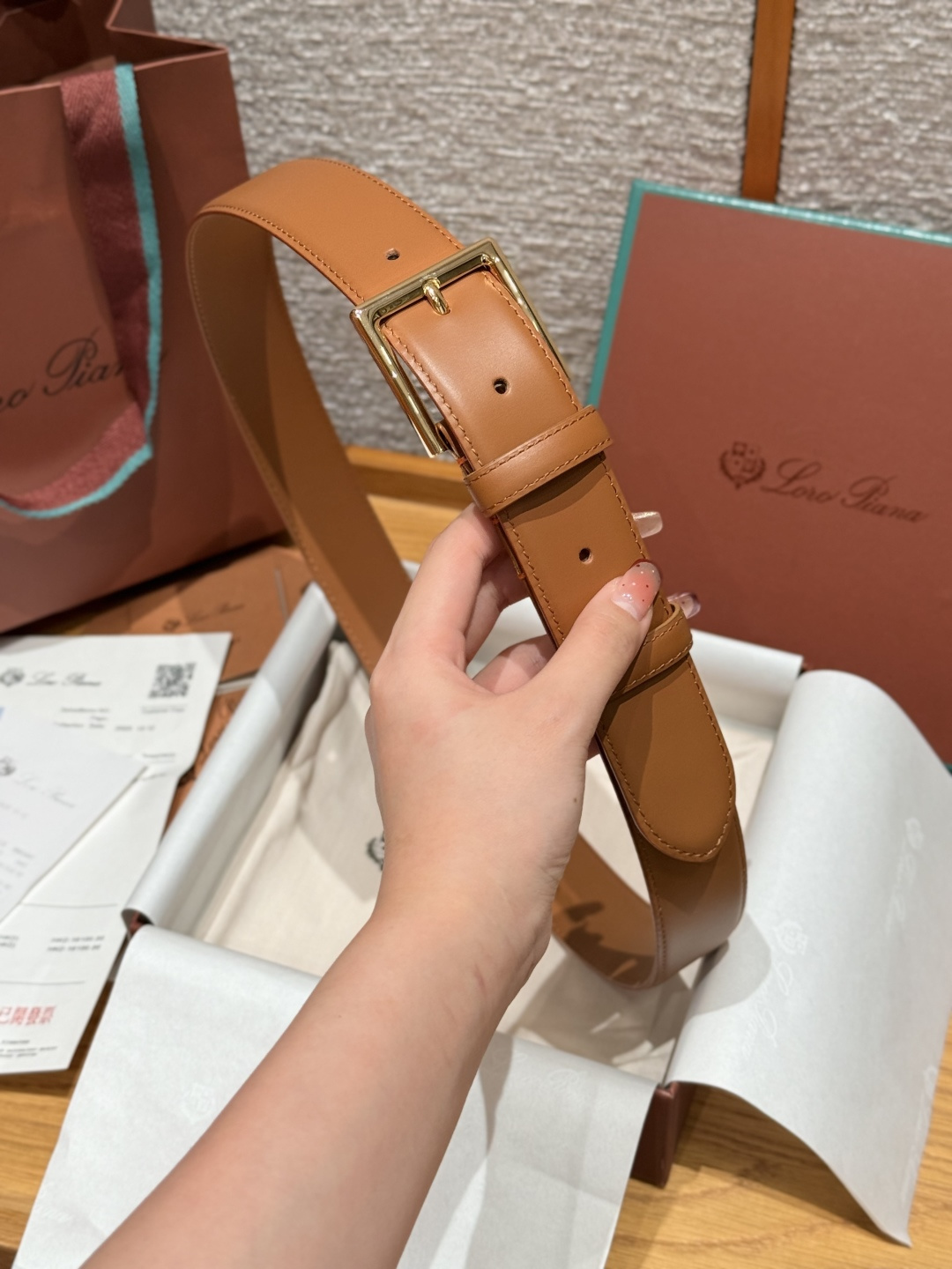 로로 피아나(Loro Piana) LP 알사벨(Alsavel) 남성 벨트