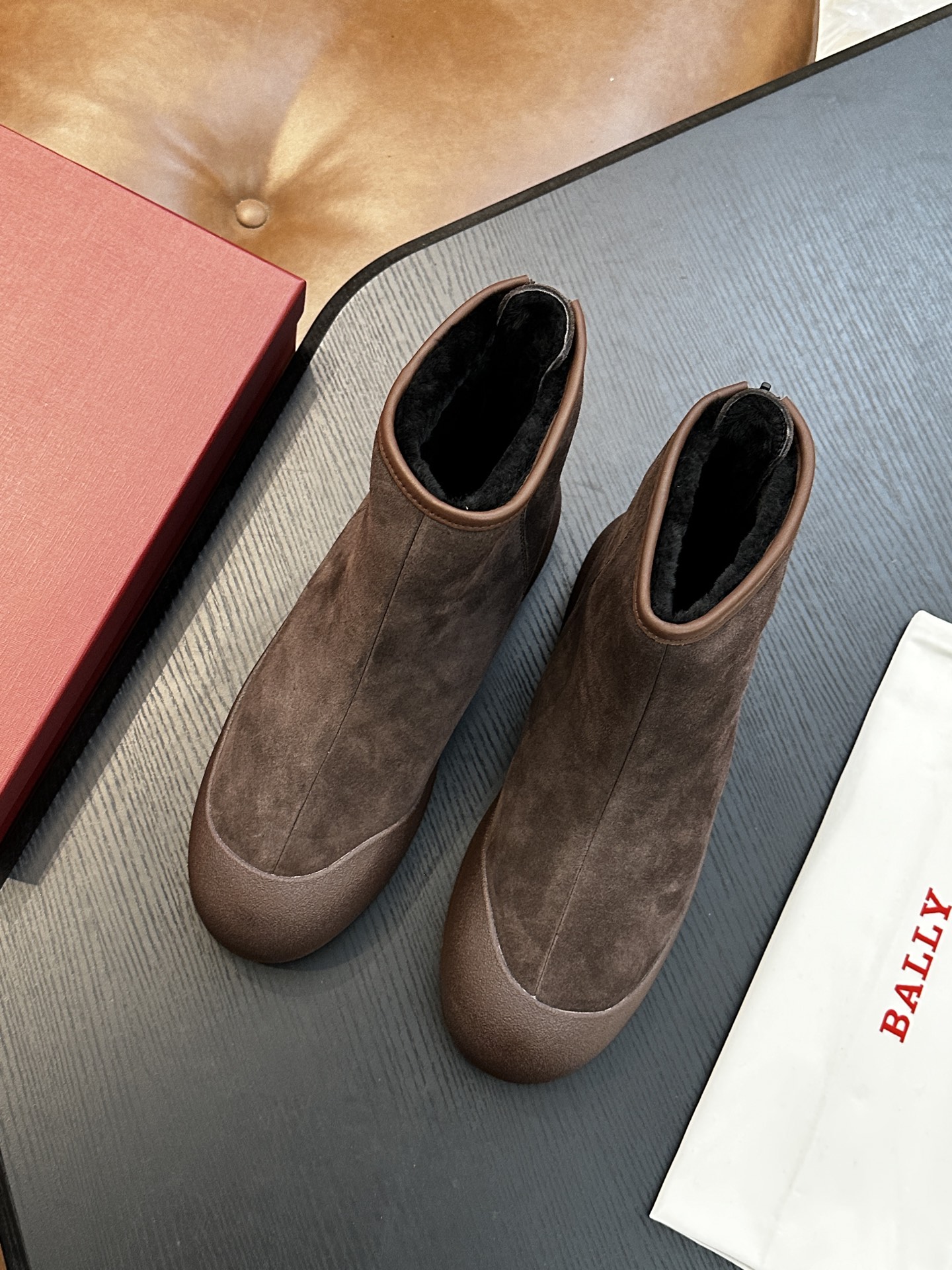 발리(Bally) Frei 남성 하이탑 양모 슈즈 부츠 신발