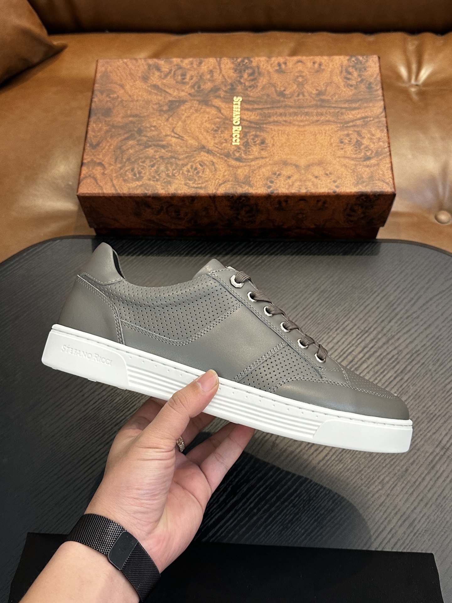 스테파노 리치(Stefano Ricci) 하이엔드 레트로 스니커즈 신발