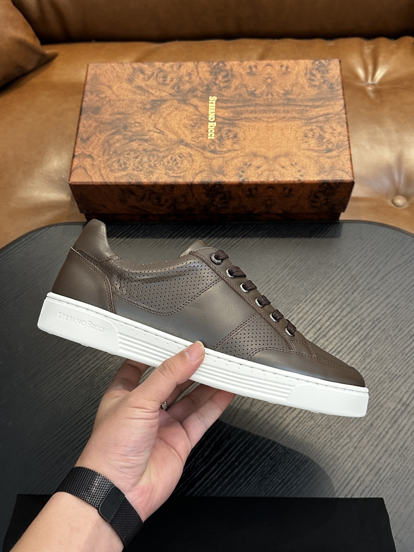 스테파노 리치(Stefano Ricci) 하이엔드 레트로 스니커즈 신발