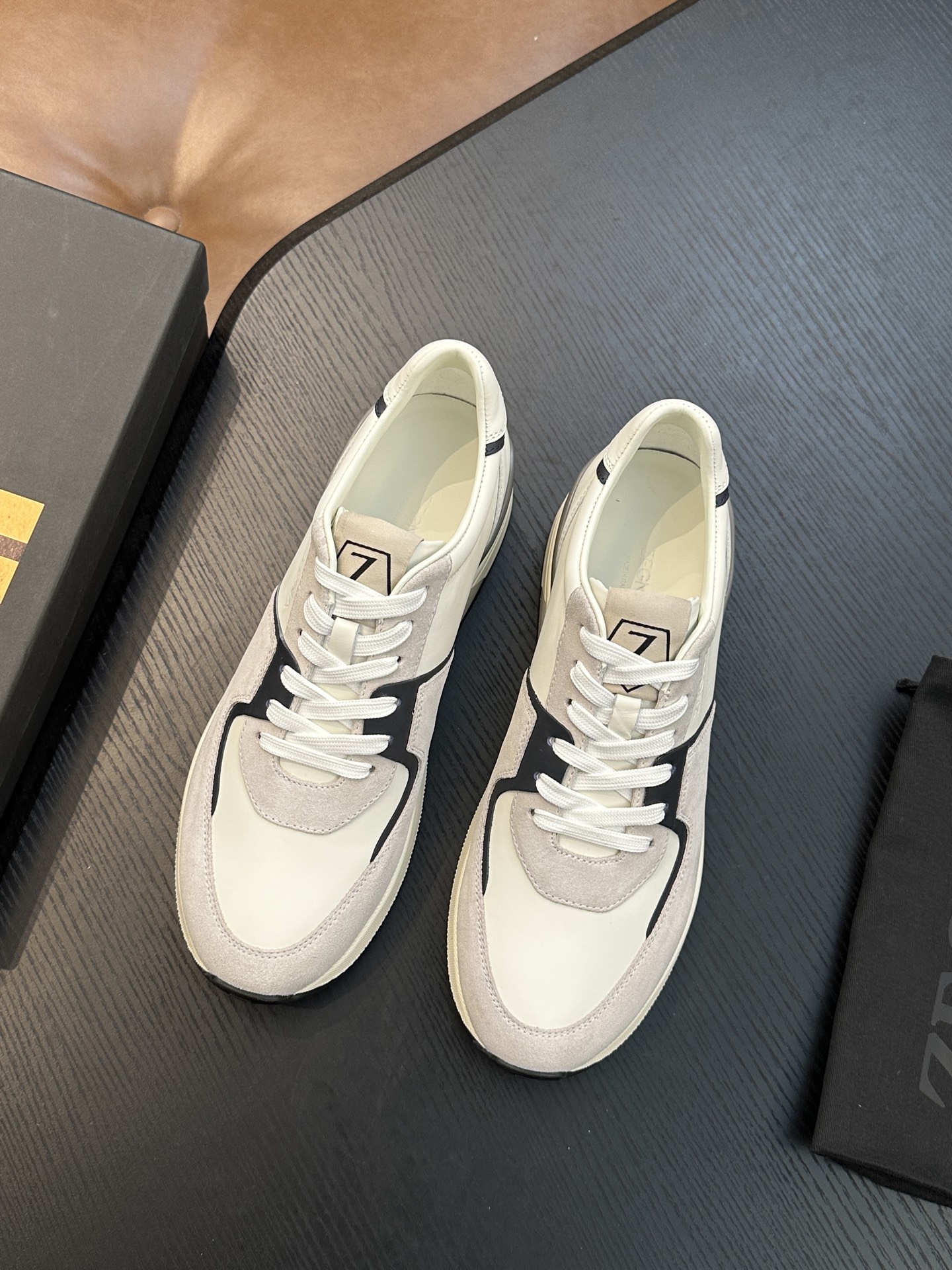 제냐(Zegna) 트리플 스티치 몬테(Monte) 럭셔리 스니커즈 신발