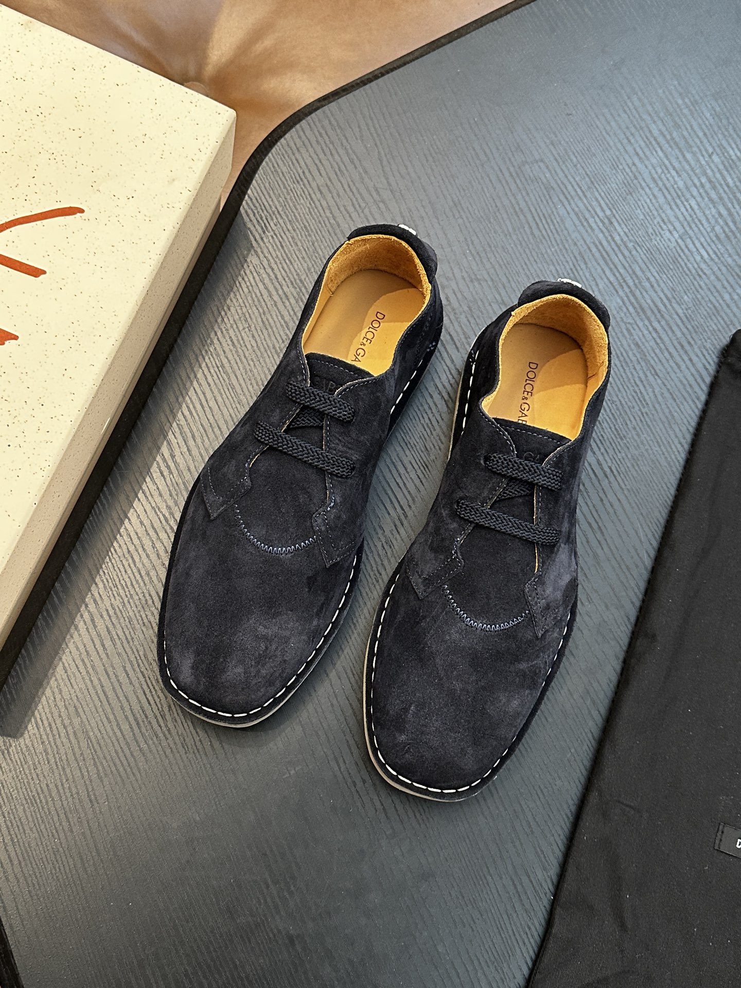 Dolce&Gabbana 돌체앤가바나(D&G) New Florio 스웨이드 로퍼 신발