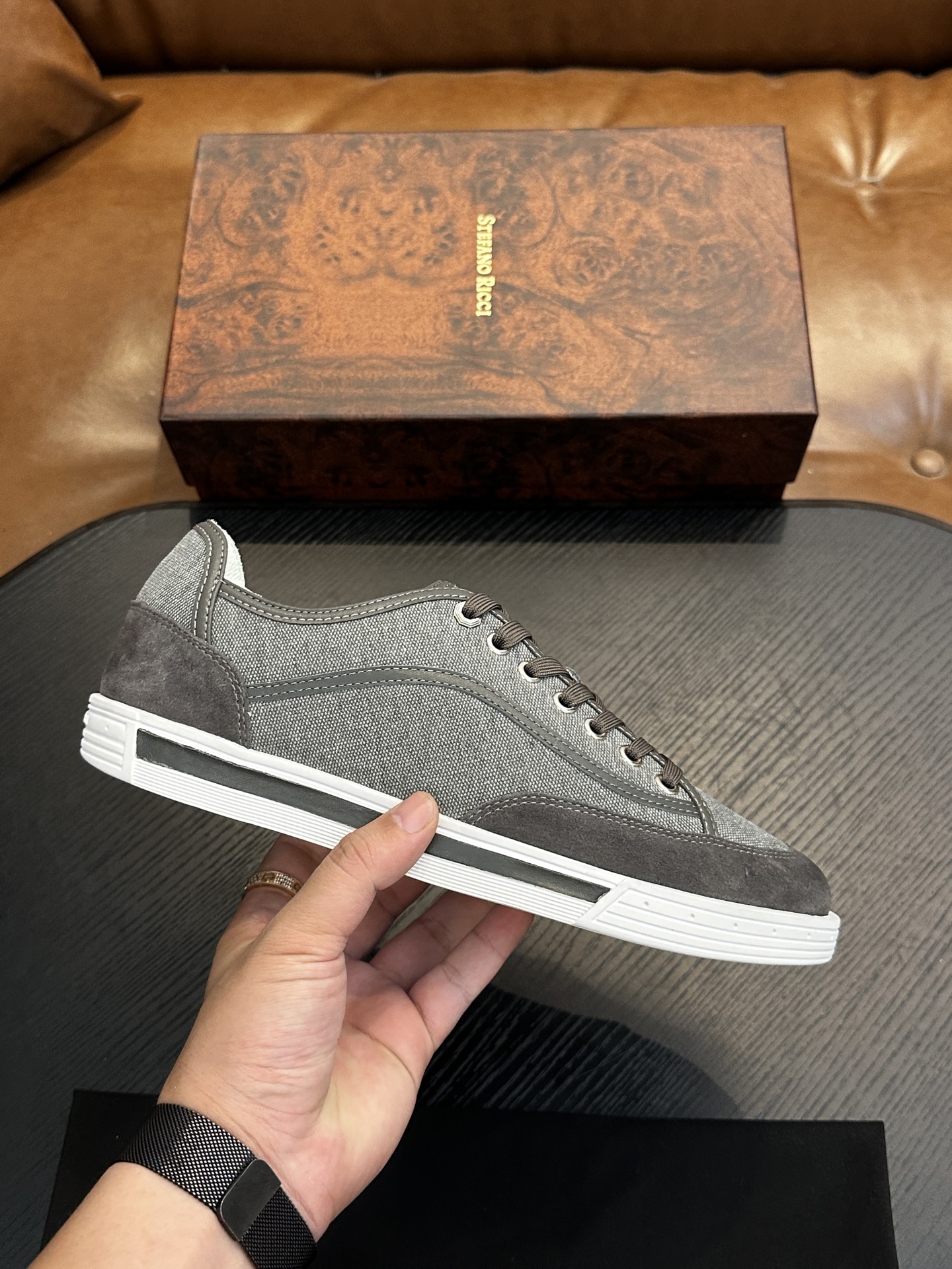 스테파노 리치(Stefano Ricci) 하이엔드 레트로 스니커즈 신발