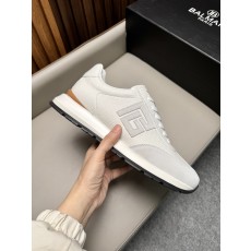 발망(Balmain) 믹스 레더 레저 스니커즈 신발