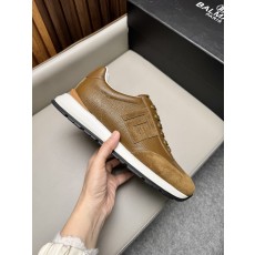 발망(Balmain) 믹스 레더 레저 스니커즈 신발