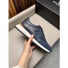 발망(Balmain) 믹스 레더 레저 스니커즈 신발