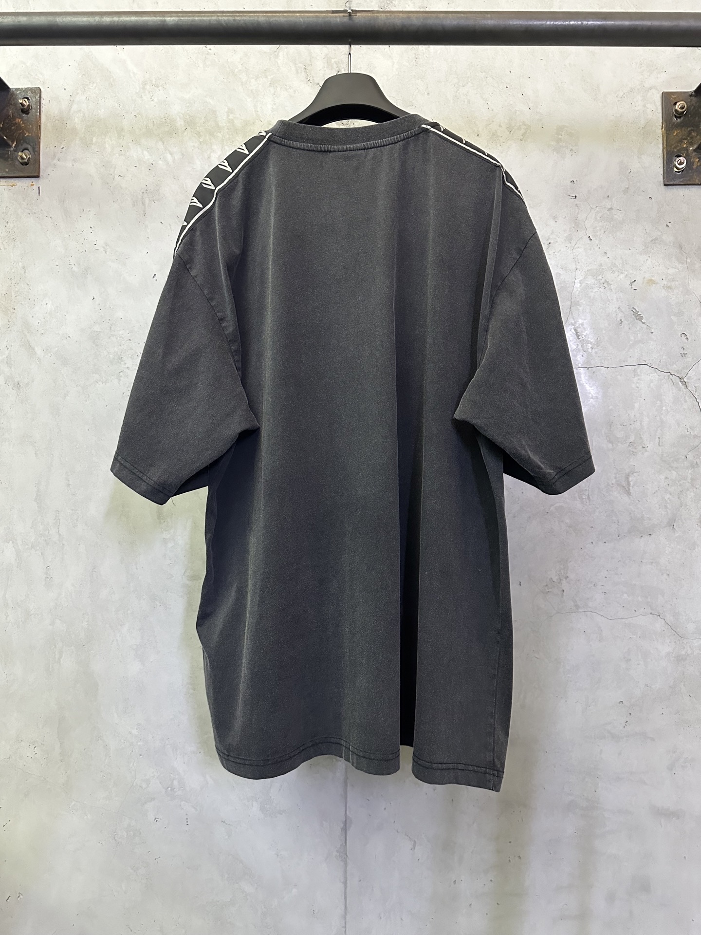 발렌시아가(Balenciaga) 3B 자카드 로고 테이프 반팔 티셔츠 의류