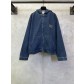미우미우(MiuMiu) 로고 자수 후드 집업 데님 자켓 재킷 의류