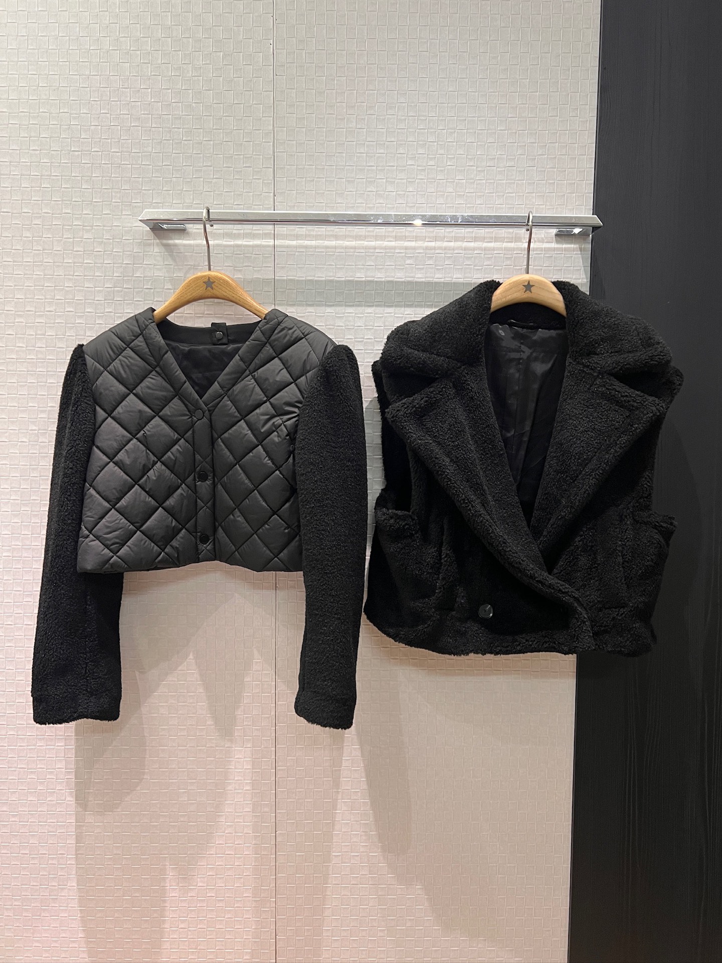 Max Mara 막스마라 테디베어 숏 투피스 레이어드 세트 (베스트 & 패딩 재킷 자켓) 의류