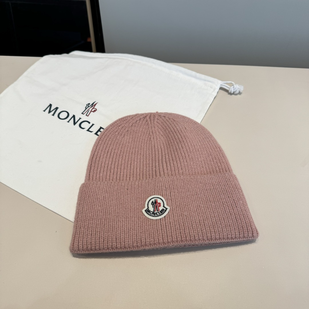 몽클레어 몽클레르(Moncler) 프리미엄 로고 니트 비니 모자