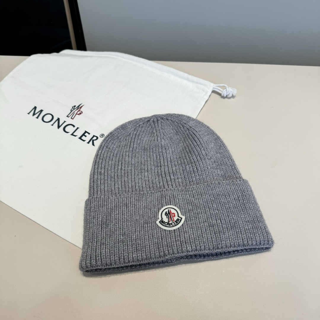 몽클레어 몽클레르(Moncler) 프리미엄 로고 니트 비니 모자