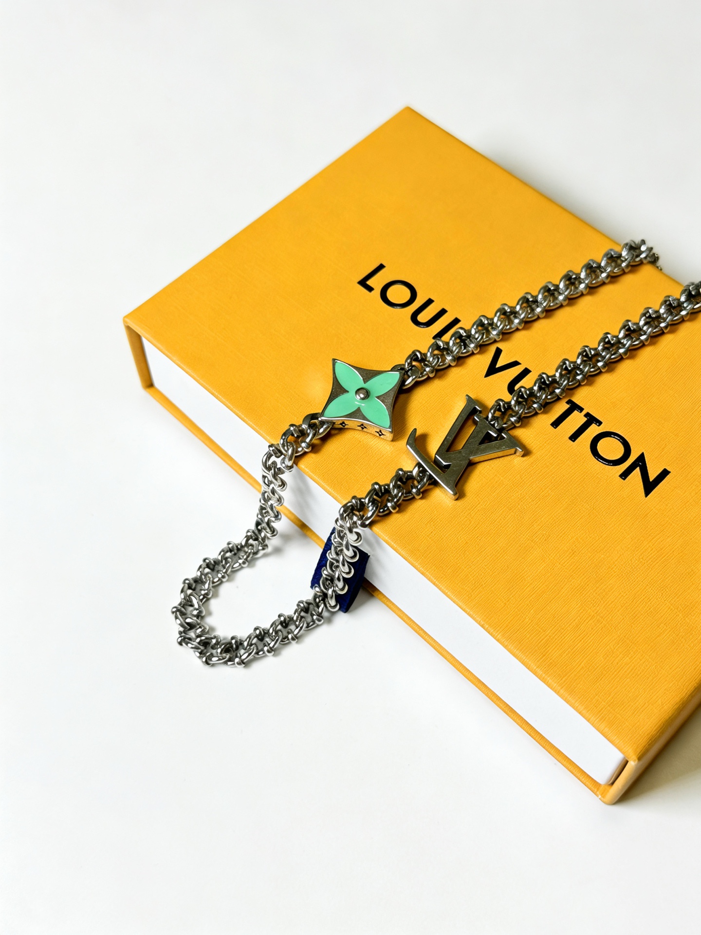 루이비통 LV 빈티지 실버 체인 목걸이 (오리지널급) 악세사리