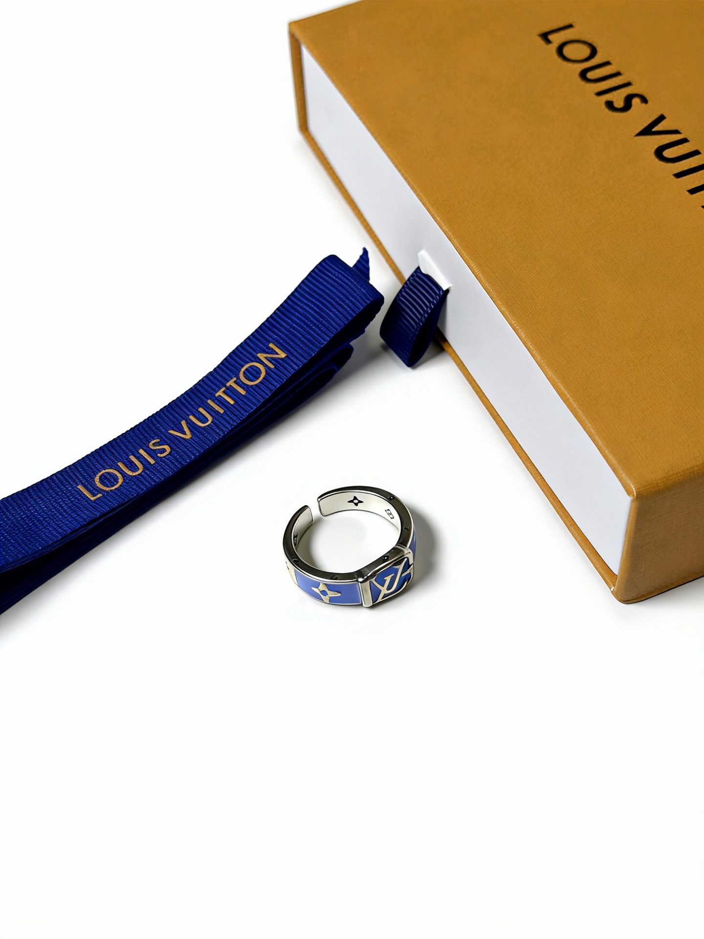 Louis Vuitton LV · 루이비통 빈티지 펑크 실버 오픈 링 반지 악세사리