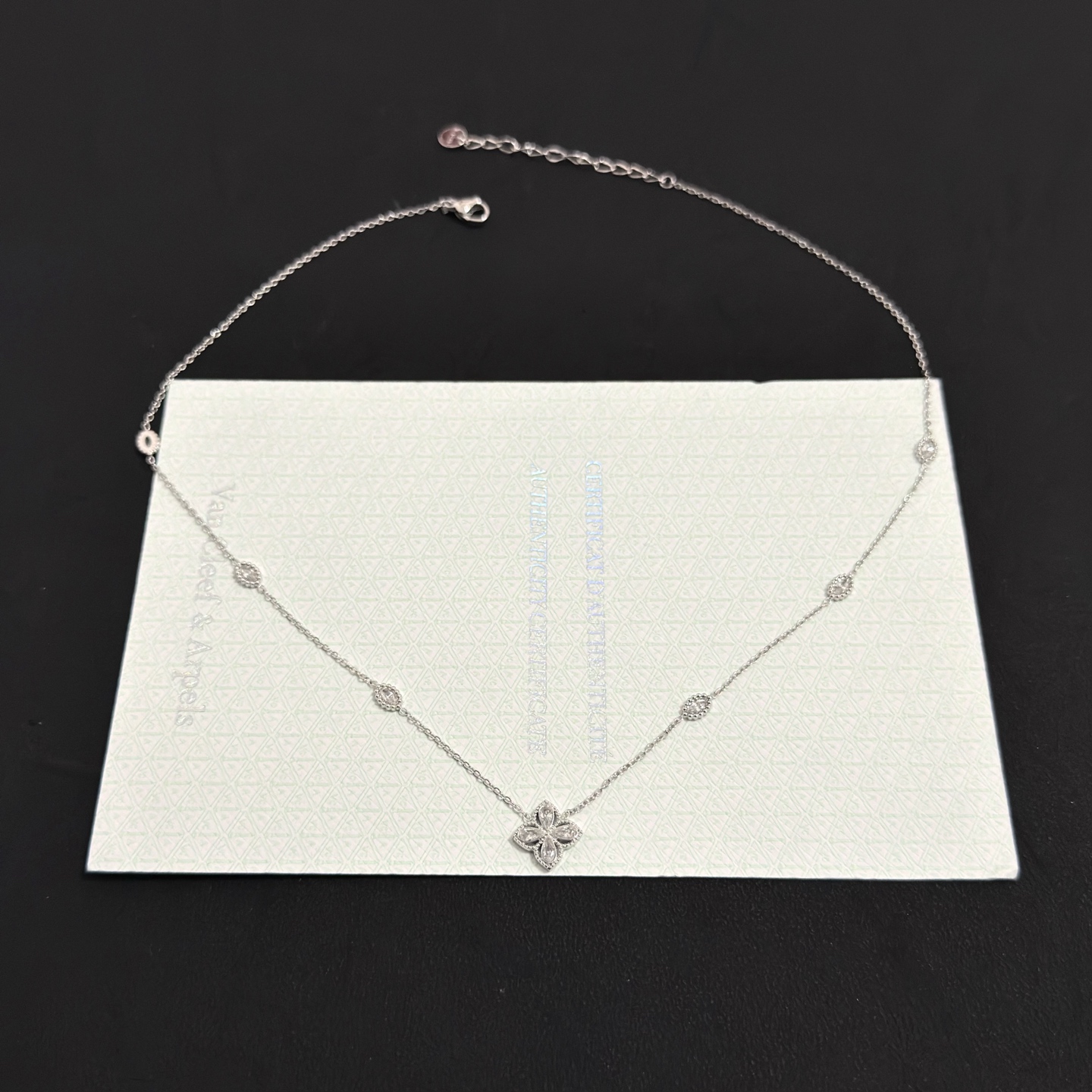 Van Cleef & Arpels VCA · 반클리프 아펠 알함브라 다이아 목걸이 악세사리