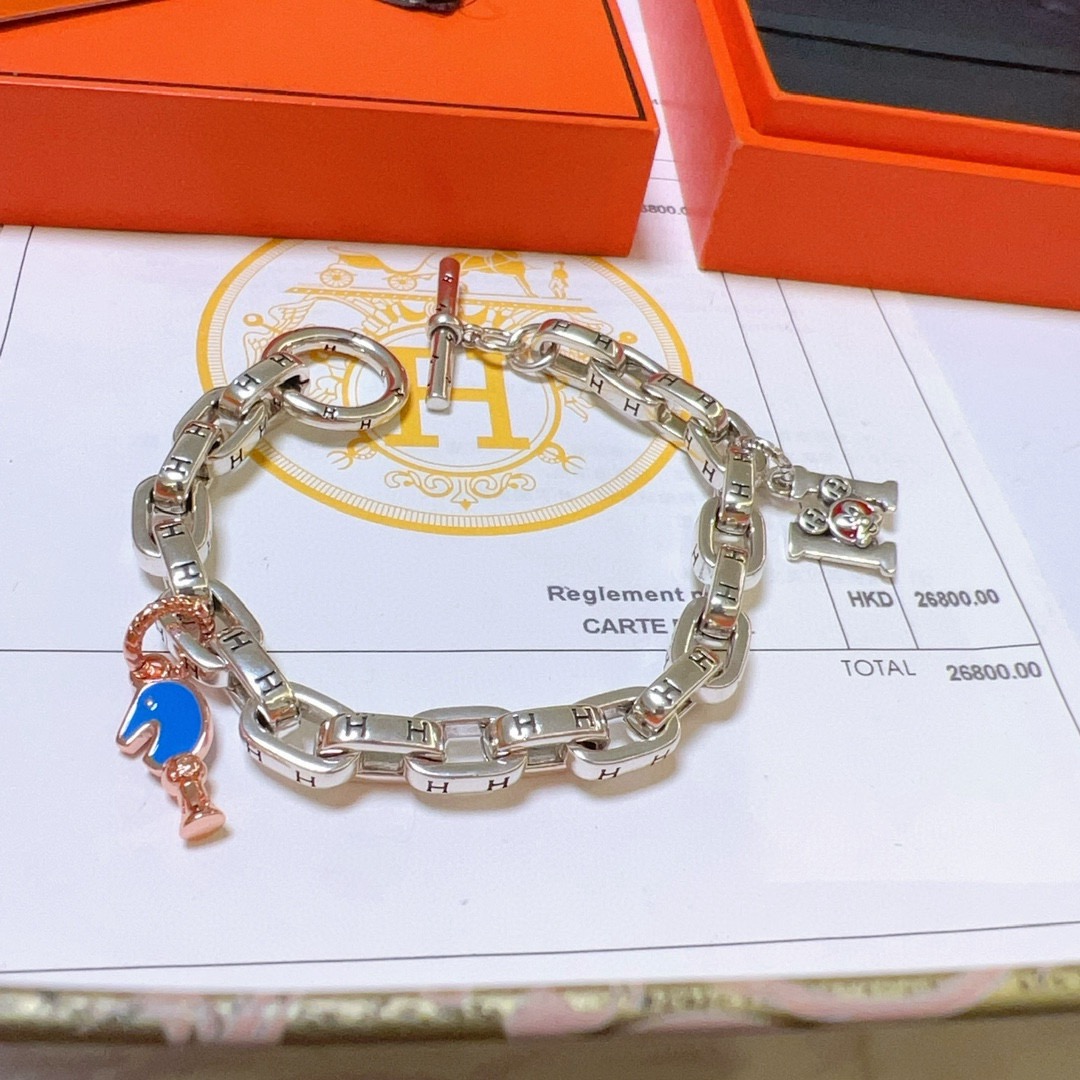 에르메스(Hermes) 프리미엄 쉐인 당크르 가드닝 팔찌 (가죽/메탈 혼합형) 악세사리