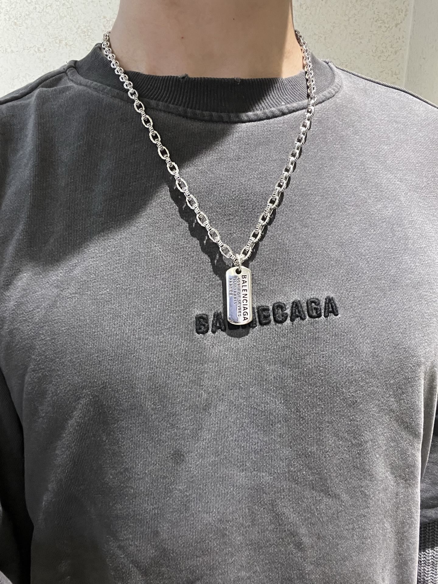 발렌시아가(Balenciaga) 빈티지 클래식 로고 목걸이 악세사리