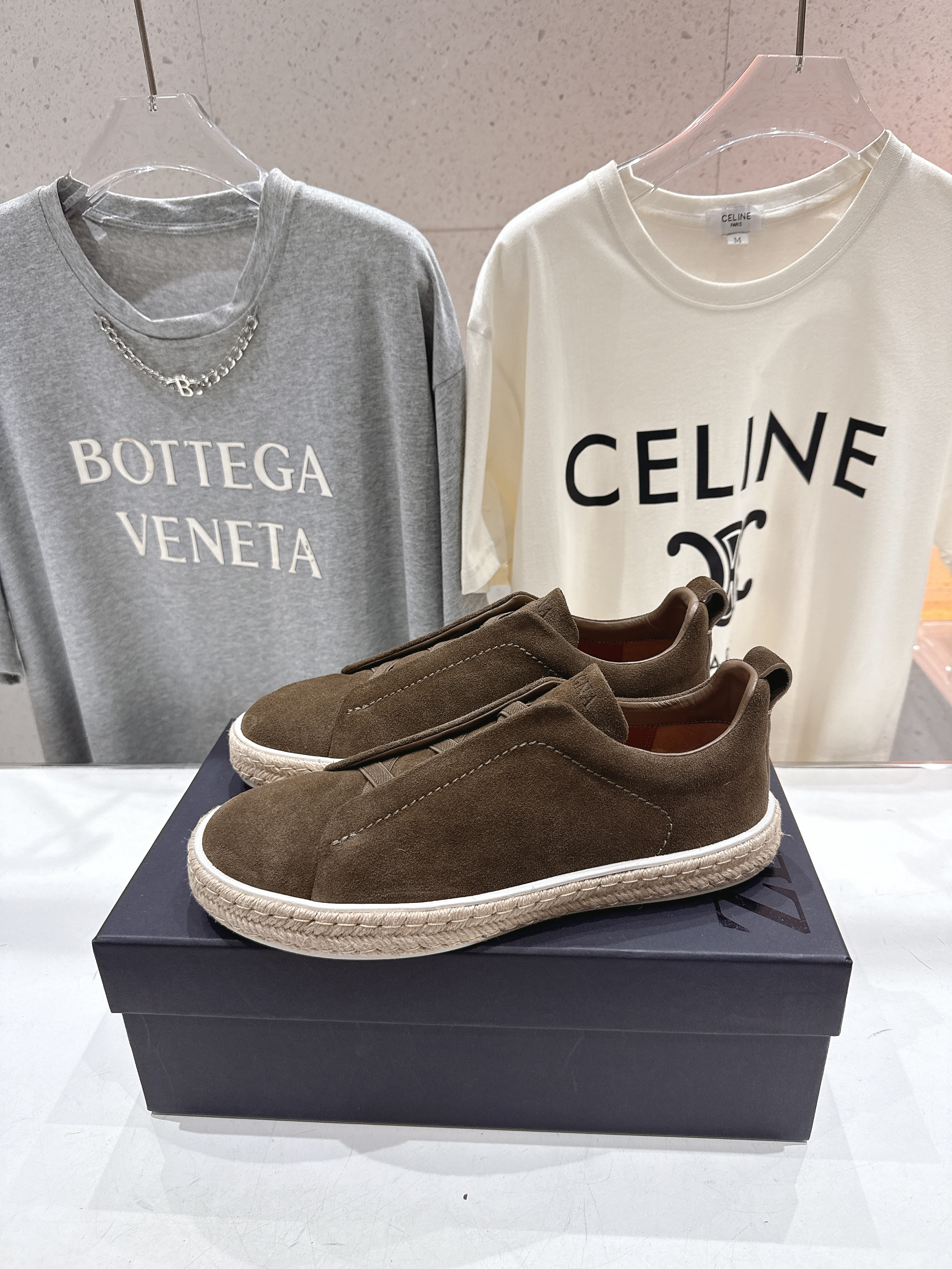 제냐(Zegna) 트리플 스티치(Triple Stitch) 럭셔리 스니커즈 신발