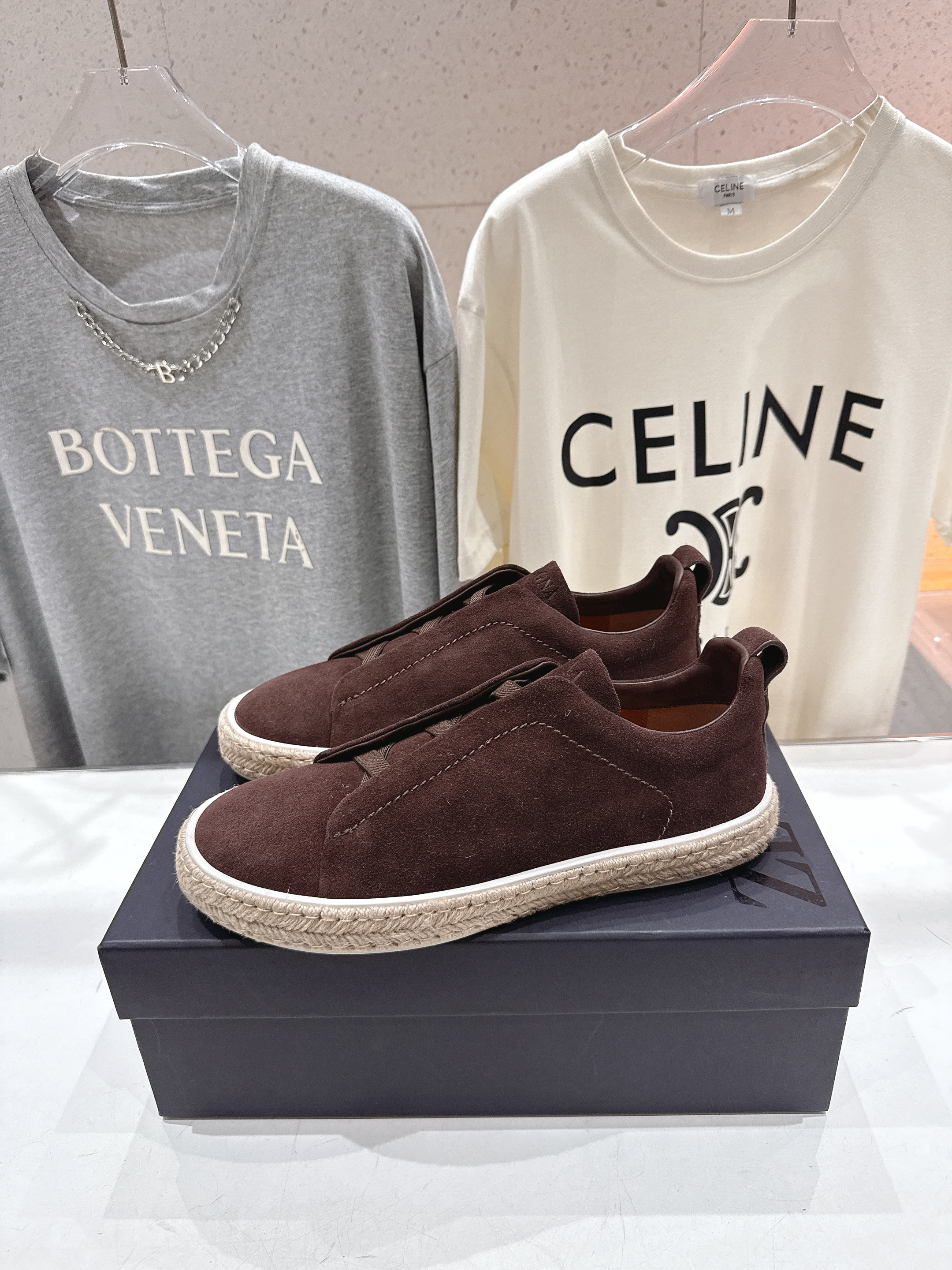 제냐(Zegna) 트리플 스티치(Triple Stitch) 럭셔리 스니커즈 신발