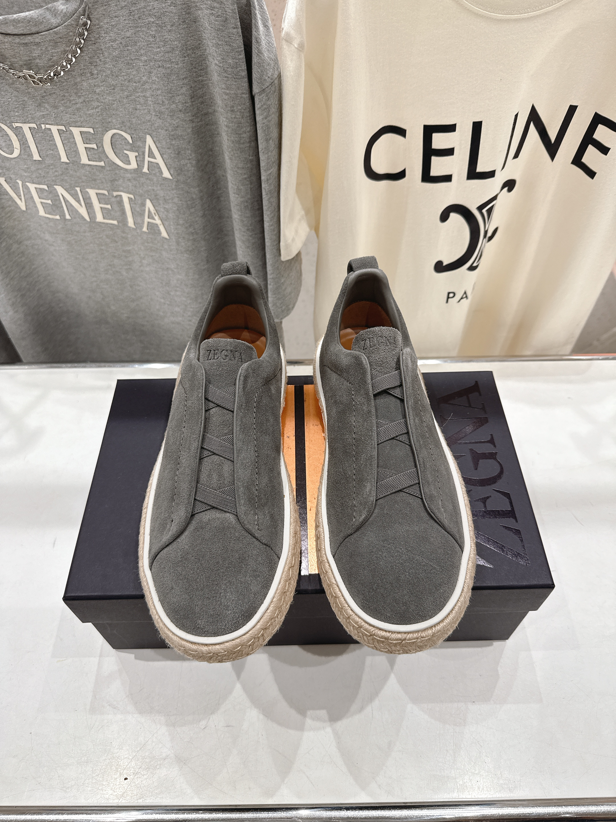 제냐(Zegna) 트리플 스티치(Triple Stitch) 럭셔리 스니커즈 신발