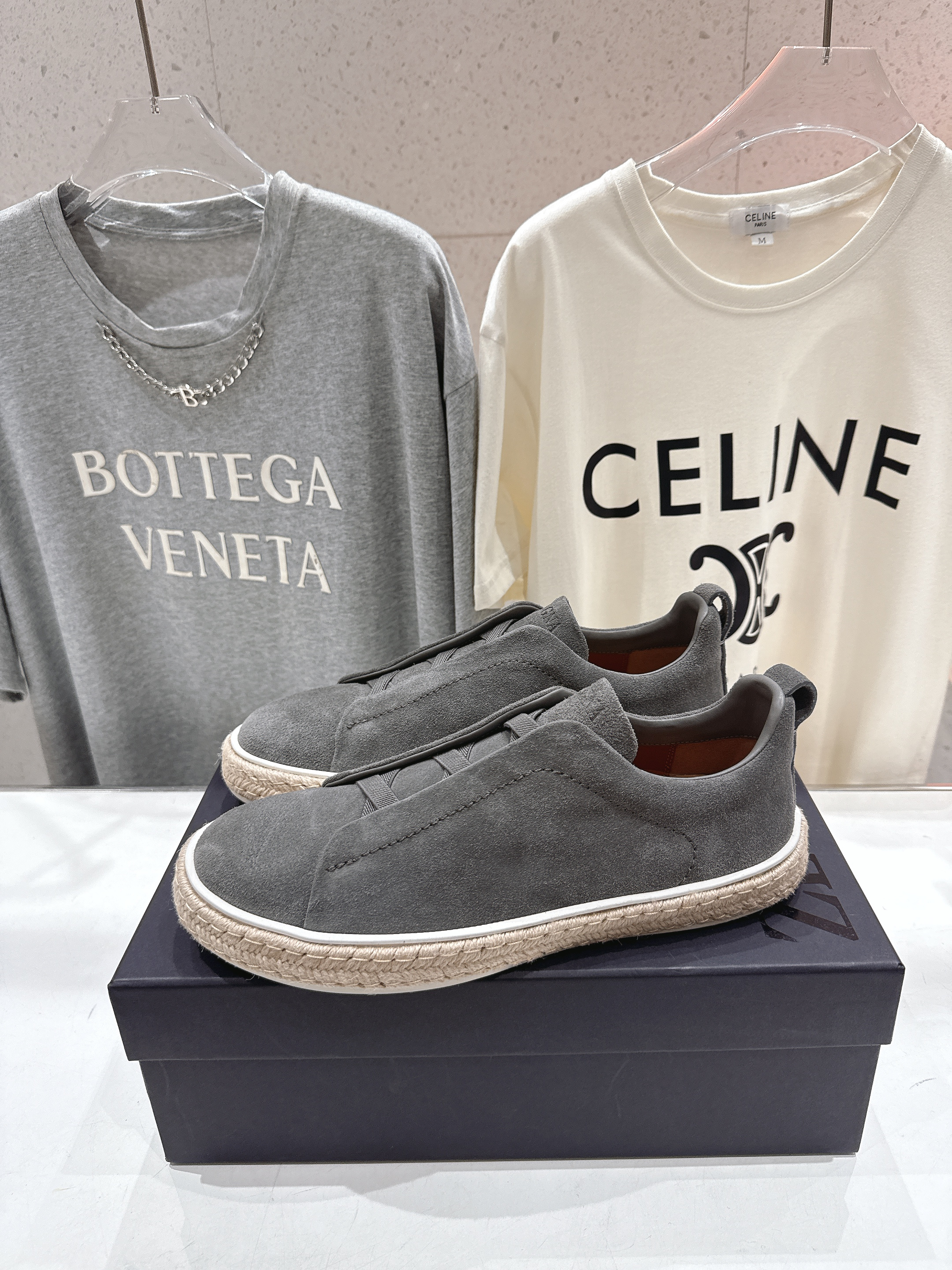 제냐(Zegna) 트리플 스티치(Triple Stitch) 럭셔리 스니커즈 신발