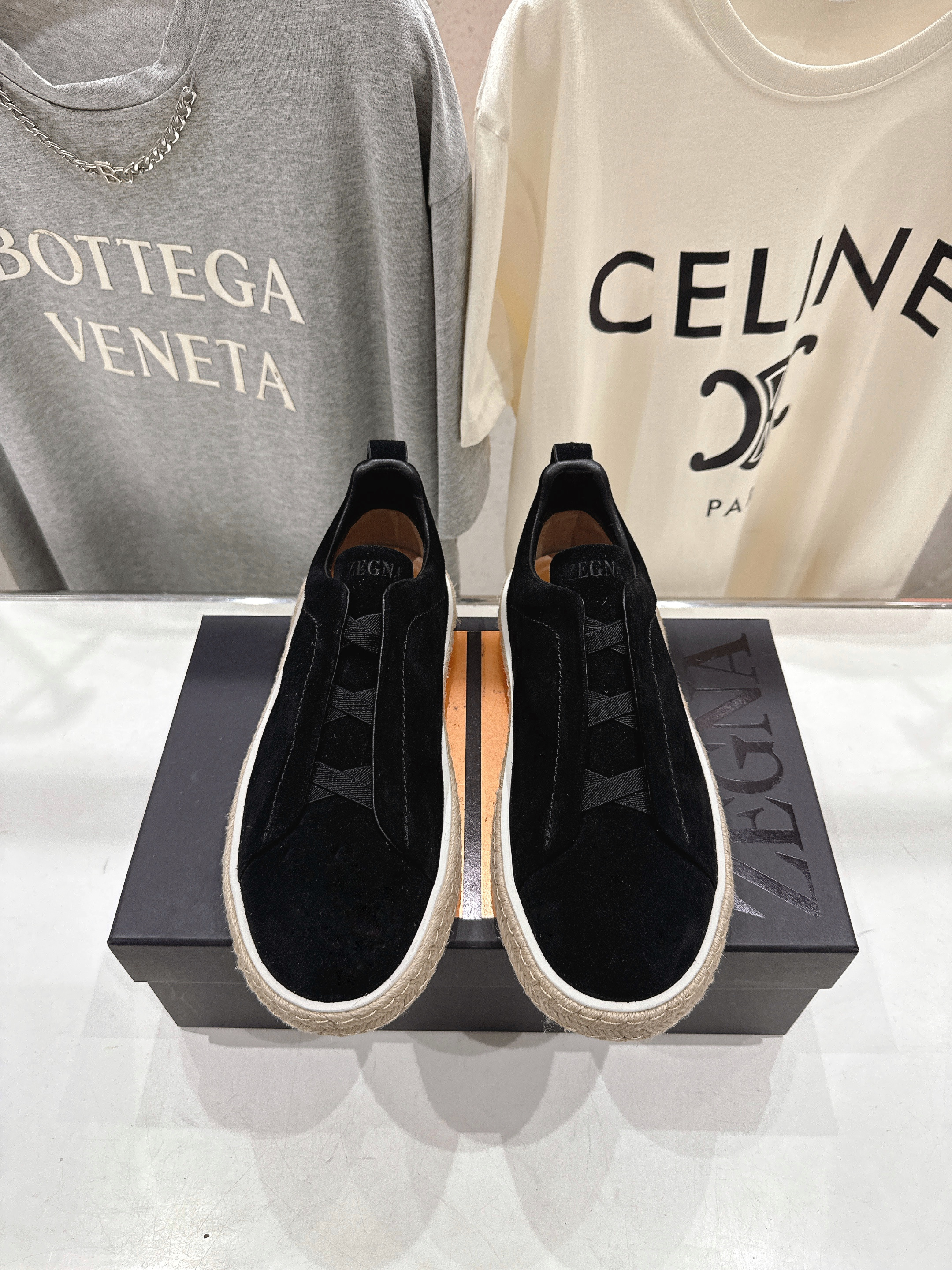 제냐(Zegna) 트리플 스티치(Triple Stitch) 럭셔리 스니커즈 신발