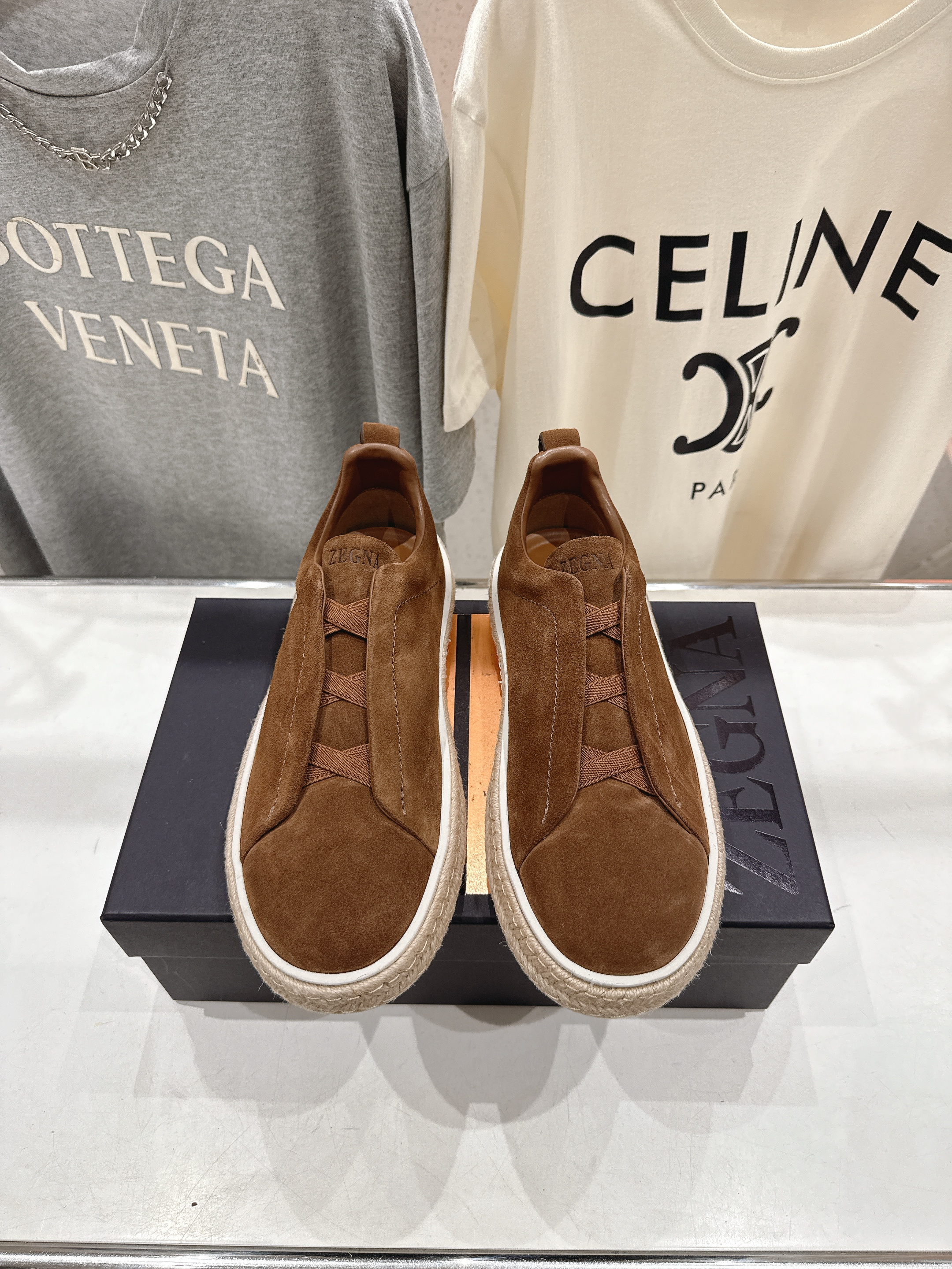 제냐(Zegna) 트리플 스티치(Triple Stitch) 럭셔리 스니커즈 신발