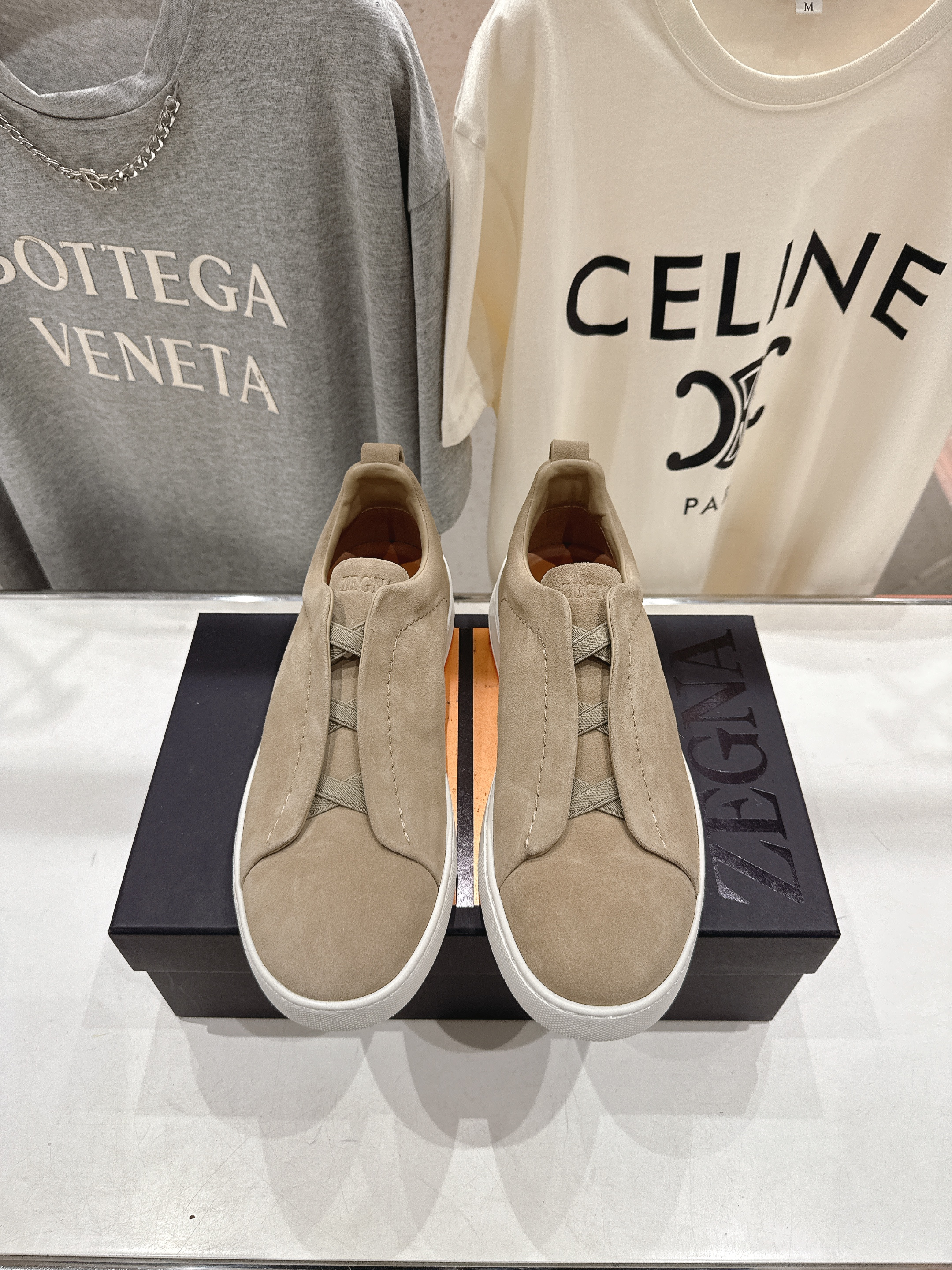 제냐(Zegna) 트리플 스티치 (Triple Stitch) 럭셔리 스니커즈 신발