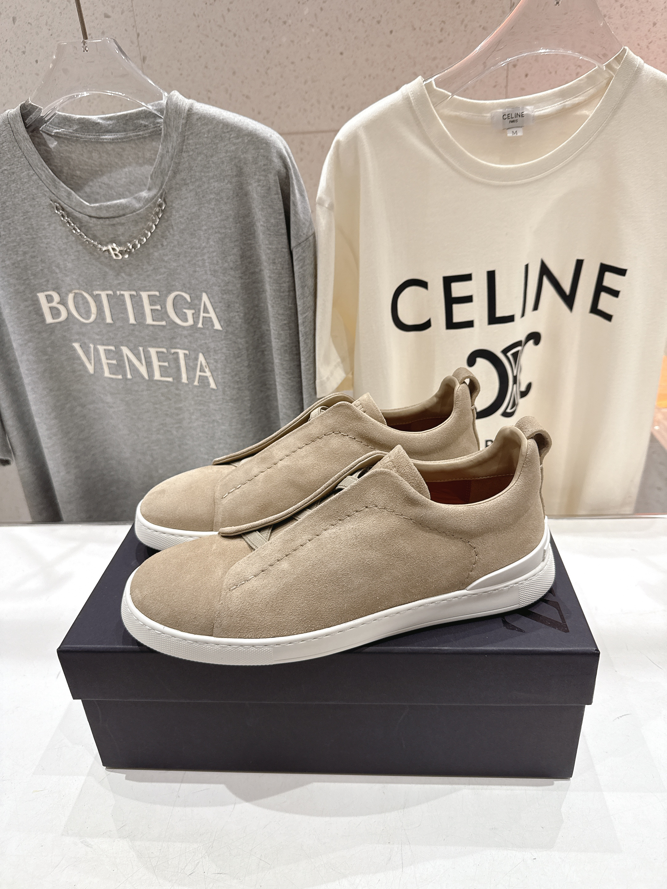 제냐(Zegna) 트리플 스티치 (Triple Stitch) 럭셔리 스니커즈 신발