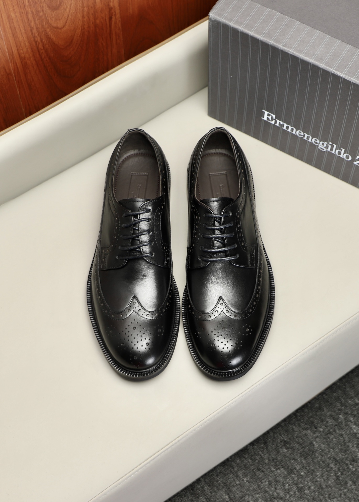 에르메네질도 제냐(Zegna) 브로그 클래식 신사화 구두 신발