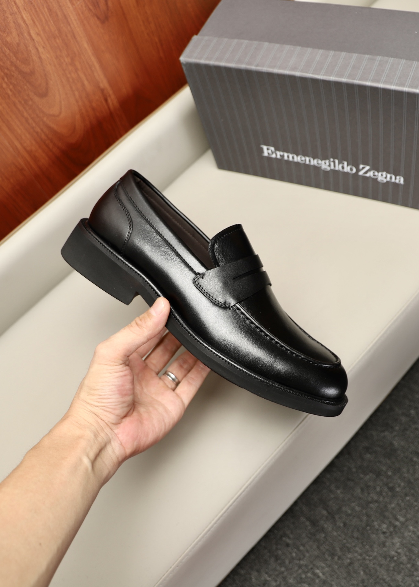 에르메네질도 제냐(Zegna) 남성 클래식 레더 슈즈 구두 신발