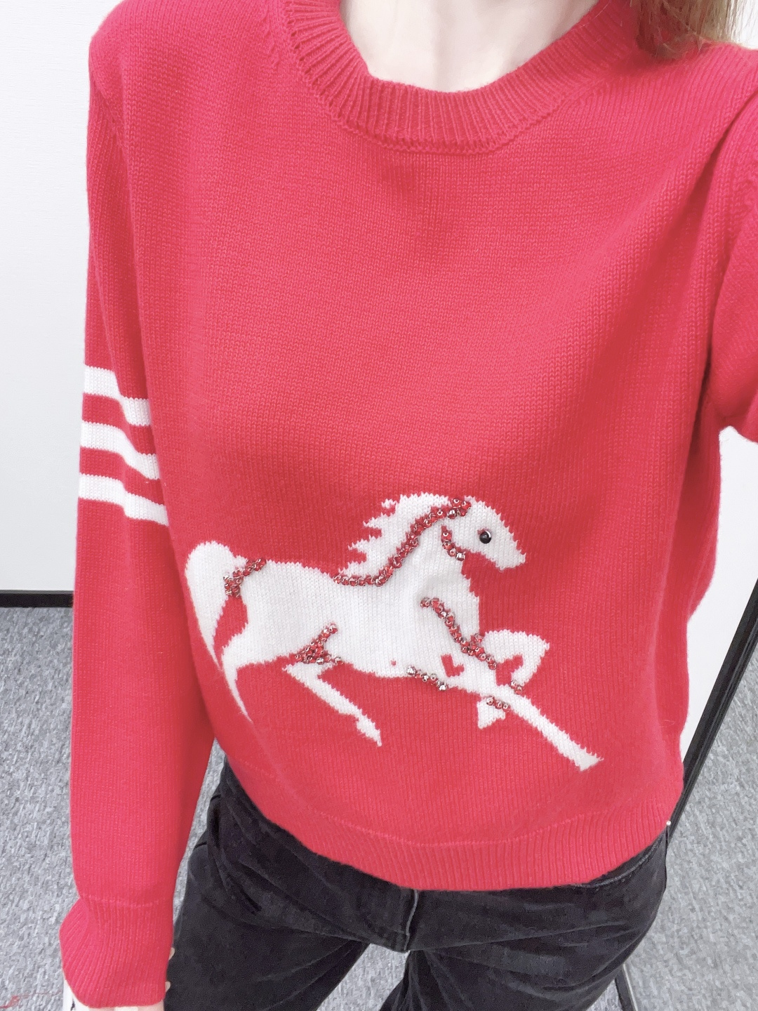 톰브라운(Thom Browne)  '포니 & 4-바' 니트 의류